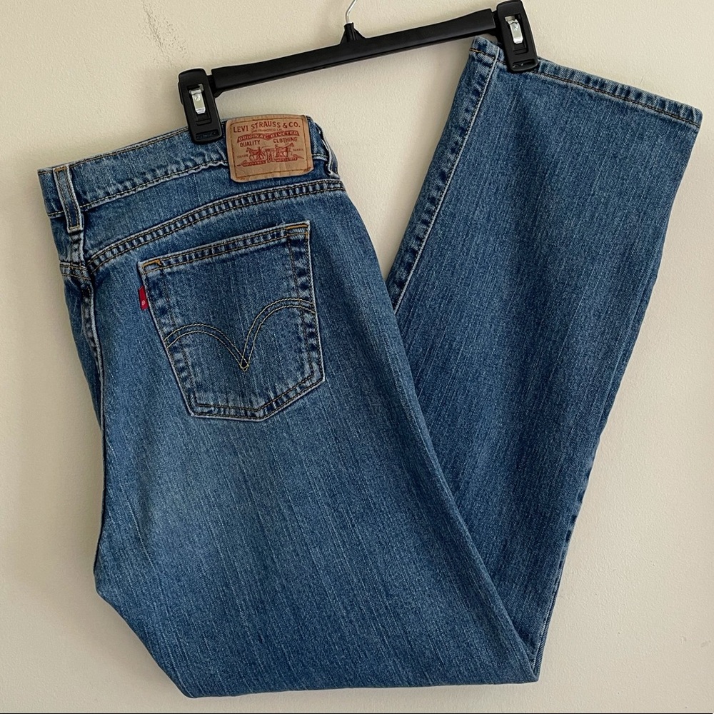 Levi’s 505 straight leg denim jeans size 14S